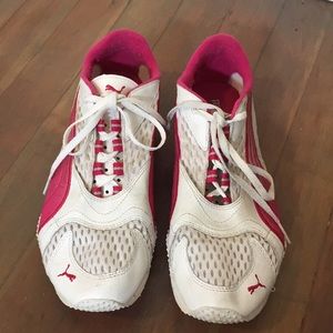 Cute white and pink pumas